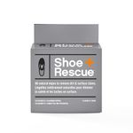 ShoeRescue all-natural cleaning wipes for leather and suede shoes. Box of 10 individually wrapped wipes.