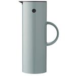 Stelton EM77 Vacuum Jug - Double-Wall Insulated Pitcher - Tea & Coffee Server Pot with Glass Insert, Magnetized Rocker Stopper, Screw Cap, Nostalgic Design (White, 1.5 litres)