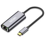 LETLEX USB- C Gigabit Ethernet Adapter Thunderbolt to Ethernet Adapter MacBook Pro USB Adapter Ethernet Cable Adapter for Laptop USB Wi-Fi Adapter USB to Ethernet Adapter Thunderbolt 3 USB Type C Hub