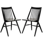 Safavieh Home Collection Wren Black 19-inch Spindle Dining Chair (Set of 2)