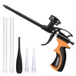 Foam Gun,Preciva Professional Foaming Gun Heavy Duty PU Expanding Foam Gun Spray Application Applicator Caulking Gun