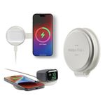 Native Union Voyage 2-in-1 Magnetic Wireless Charger – Foldable Travel Charging Station for iPhone Air, 17, AirPod, Apple Watch & More – Qi2 Certified & MagSafe Compatible up to 15W (Sandstone)