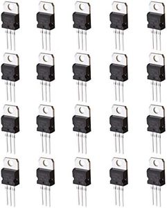 EMSea 20pcs L7805CV 5V 1.5A 3-Terminal Positive Voltage Regulators TO-220 Package L7805C LM7805 7805 for Automotive Industrial Applications