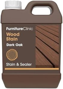 Furniture Clinic Wood Stain, Water-Based & Fast Drying, Dark Oak