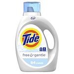 Tide Free & Gentle Liquid Laundry Detergent, HE Compatible, 64 loads, 2.72 L