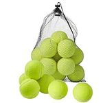 Bramble 75 Tennis Balls with Mesh Bag, 6.5cm Diameter, Classic Yellow Felt