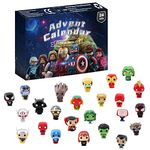 Advent Calendar 2024 for Kids Boys, Figures Advent Calendar, 24 Days Countdown Superhero Miniature Figures Toys, 24 Figures Movies Toys Christmas Count, Surprise Gift for Kids (A)