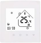 MincoHome Touch Screen Thermostat Electric/Water/Gas Boiler Heating Control Easy DIY Installation Progammable Temperature Controller (Electric Heating)