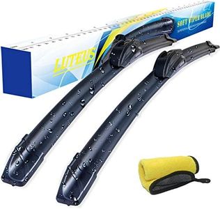 Windshield Wipers, 26" + 18'' Wiper Blades, OEM Quality, LUTEUS Premium All- Seasons for Replacement Windshield Wiper Blades (Set of 2), With Extra 1PC Premium Microfiber Towels