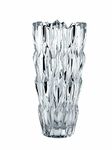 Natchmann Quartz Crystal Vase, 10- Inches, Glass Vases for a Centerpiece, Bouquet, Flowers, and Home Décor, Wedding Gift, Tall, Clear, Dishwasher Safe