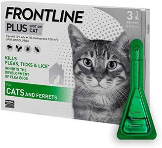 Frontline PLUS Spot On Cat Flea Treatment, 3 pipettes