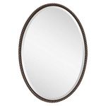 Uttermost' 01101 B Sherise Oval Bronze Beaded Wall Mirror