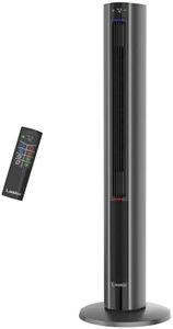 Lasko Oscillating All Season Tower Fan and Space Heater in One for Home with Adjustable Thermostat, Overheat Protection, 4 Fan Speeds, 3 Heat Settings and Remote, 42 Inches, 1500W, Gray, FH515