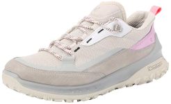 ECCO Womens Ultra Terrain Low Waterproof Hiking Shoes, Wild Dove Nubuck/Gravel, 7-7.5