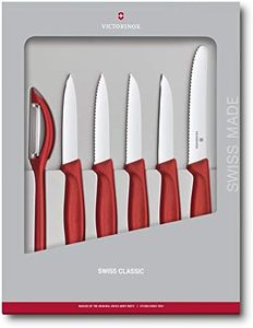 Victorinox Swiss Classic 6-Piece Paring Knife Set, Red 6.7111.6G