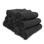 Arkwright Bleach Safe Salon Towels Pack of 12 (16 x 28 inch) (Black)