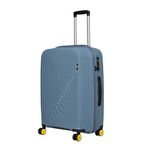 EUME Wanderer Trolley Bags For Travel Medium Size, Travel Bags For 8 Spinner Wheels Luggage Trolley Bag, Ice Blue, 65 Cms|Polypropylene (Pp) 8 Silentrun Wheels Suitcase |