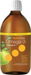 Nature's Way NutraSea Omega-3 and Vitamin D Supplement - Fish Oil with EPA and DHA – Support Healthy Heart and Brain, Help Build Strong Bones and Teeth & Help Support Immune System – Crisp Apple Flavour, 500 ml Liquid, Value Size