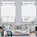 Weffort Motorized Top Down Bottom Up Shades,Cellular Shades Work with Alexa,Google,Motorized Cellular Shades.Blackout and Light Filtering Day Night Honeycomb Blinds for Window,Custom Size