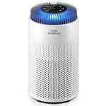 Coway HEPA Air Purifier for Bedroom, CADR 120 m³/h, Removes 99.999% of Particles down to 0.01 µm, 18.4 dB Quiet Sleep Mode for Allergy, Dust, Pollen, Smoke, Pet, Odour and Mould – Airmega 50