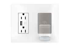 Legrand Radiant RWC826USBWCCV2 Wireless USB Charger with 15 Amp Tamper Resistant Outlets and Type A USB Charging Port, for All Qi Enabled Smartphones, White (1 Count)