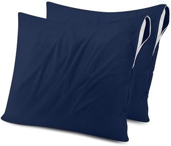 Utopia Bedding Waterproof Pillow Protectors with Zipper European (2 Pack), Navy Pillow Cases, Bed Bug Proof Pillow Encasement Covers Navy Blue UB3127