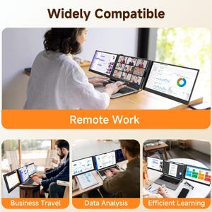 XFMTOP 14" Laptop Screen Extender – Portable Dual Monitor Display