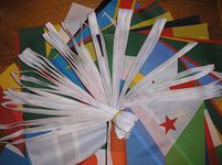 53 AFRICAN COUNTRIES NATIONS BUNTING FLAGS 48 FEET 15 Metres 53 FLAGS TAPED POLYESTER QUALITY MATERIAL PARTY DECORATION