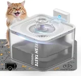 PAPIFEED Wireless Cat Water Fountain - Pet Water Fountain with Motion Sensor,106oz/3L Automatic Cat Water Dispenser, Rechargeable Drinking Fountain for Cats Indoor, 1 Silicone Pad Included