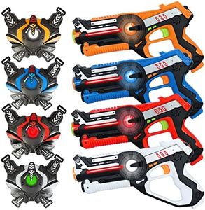 FORHISHER Upgraded Laser Tag Game for Kids Laser Tag Set 4 Player Pack with Vest Laser Tag Guns for Kids Boys Indoor Outdoor Group Activity Toys Gifts for 6 7 8 9 10 11 12+Year Old Boys Girls