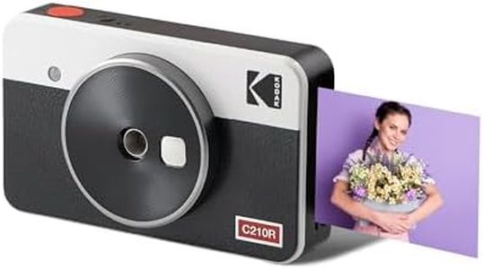 Kodak Mini Shot 2 Retro Portable Wireless Instant Camera & Photo Printer, Compatible with iOS & Android and Bluetooth Devices, Real Photo (2.1x3.4) 4Pass Technology - White