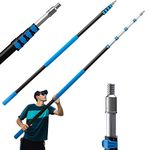 VITEVER 24 Foot Telescopic Extension Pole, Multi-Purpose Extendable Pole with Universal Twist-on Metal Tip