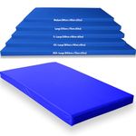 Kosiproducts Gymnastics Crash Mat, High Density Medium Firm 10cm Thick Foam, [Royal Blue, Medium]