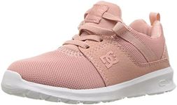 DC Girls' Heathrow Skate Shoe, Peach Parfait, 5 M US Big Kid