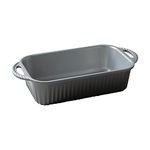 Nordic Ware Classic Loaf Pan, Cast Aluminium Cake Tin, Premium Non-Stick Bread Pan Made in The USA, Colour: Graphite