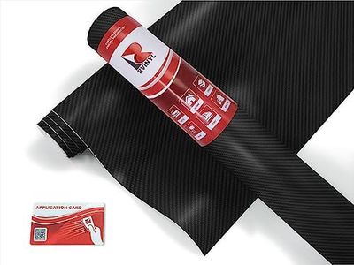 3M 2080 CFS12 Carbon Fiber Black (5ft x 2ft W/Application Card) Vinyl Wrap Film Sheet with Air-Release for Cars, Trucks & More (10sq ft Roll)