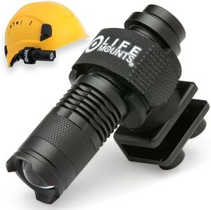 Life Mounts LED Tactical Helmet Light - Illuminates 1000 Feet Ahead - Military and Construction Flashlight with Full 360 Rotation - Weatherproof and Shock-Proof - Easily Detaches for Hand-Held Use