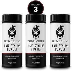 Tribal Chimp Hair Styling Powder for Men and Women, Hair Volumizer and Texture Powder - 3 Pc Set, 10g