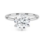 DEARDONAA Pure 925 Sterling Silver Solitaire Ring For Women, 925 Silver Ring For Women, Gifts for Girlfriend Women and Girls | With Certificate of Authenticity and 925 Stamp 1 Year Warranty