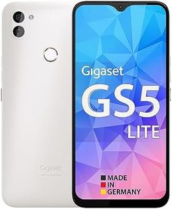 Gigaset GS5 LITE Smartphone, Doppia fotocamera da 48MP, batteria rimovibile da 4500mAh, ricarica rapida, processore Octa-Core, 4GB RAM + 64GB - Android 12, Made in Germany, Bianco Perla