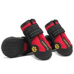 MOKCCI Truelove Dog Boots Waterproof Dog Shoes with Reflective Straps for Small Medium Large Dog