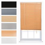 FURNISHED Venetian Blinds Window Blind PVC Easy Fit Curtains Trimmable Strong Home Office Venetian Blind - Teak 45W x 150H cm