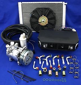 A/C KIT Universal Under Dash Evaporator Compressor KIT AIR Conditioner 432-1 12V (2A v‑ Belt)