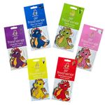 J Bona Car Air Fresheners [6-Pack] - Perfect Car Accessories for Men and Women - Long Lasting Scents of Strawberry, Vanilla, Jasmine, Lavender, Green Apple, New Car - Ideal Car Air Freshener Multipack