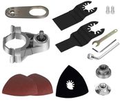 Inditrust Oscillating Multi Tool Attachment for 4 Inch Angle Grinder, Polishing & Sandpaper Accessories Adapter Kit for Cutting, Grinding, Sanding & Woodworking – Multi Tool Conversion Kit