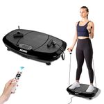 AGARO Royal 3D Vibration Plate Massager, Home & Gym Workout Machine For Muscle Toning, Calorie Burning, Massaging, Weight Loss, Pain Relief & Comes With 5 Program Mode With Remote,2 Balance Straps