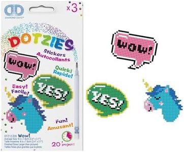 DIAMOND DOTZ Wow Diamond Painting Kits for Kids - Diamond Art Kits a Relaxing Creative Craft Kit with Dotz Gems