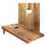 ACA American Cornhole Association Wood Distressed Cornhole Game Boards, Tailgate Size, Recreational