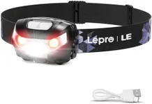 Headlamp Rechargeable L3200 High Lumen Head Lamp, Super Bright LED Head Light with 5 Modes and White Red Light, Waterproof Forehead Flashlight for Outdoor Camping, Hiking, Hunting, Running, Survival
