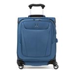 Travelpro Maxlite 5 Softside Expandable Carry on Suitcase with 4 Spinner Wheels, Lightweight Suitcase, Men and Women, International, Azure Blue, Carry on 49x39x20 cm